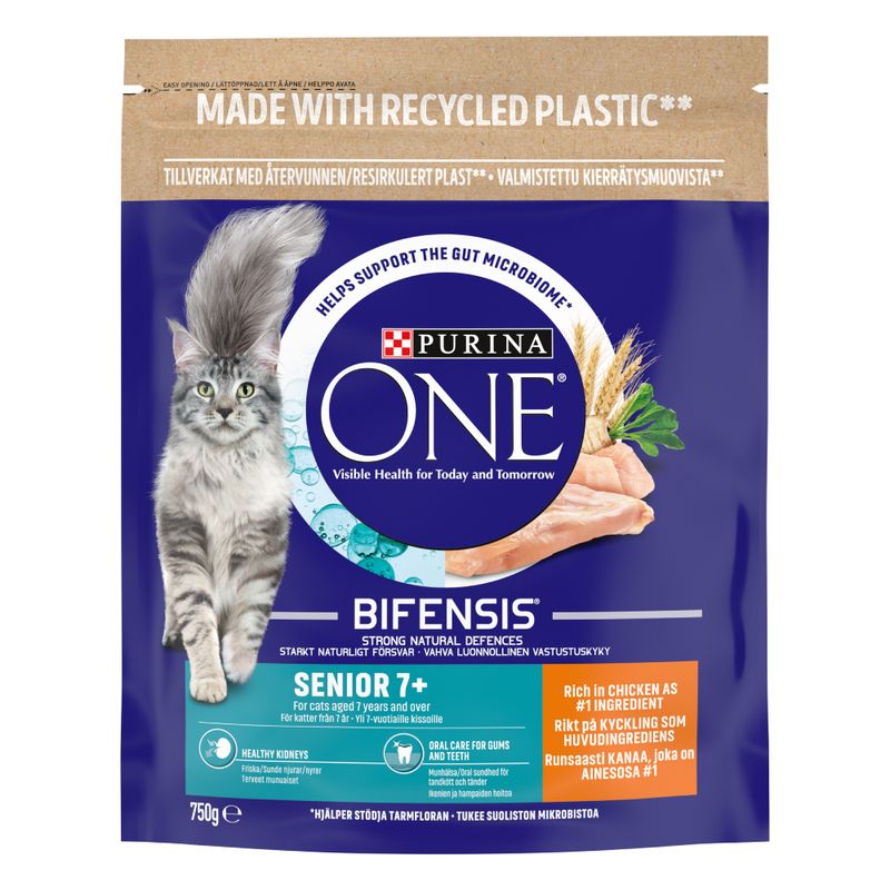 PURINA ONE Senior 7+ Chicken & Whole Grains Dry Cat Food || Purina One || view 2