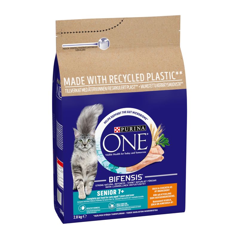 PURINA ONE Senior 7+ Chicken & Whole Grains Dry Cat Food || Purina One || view 4