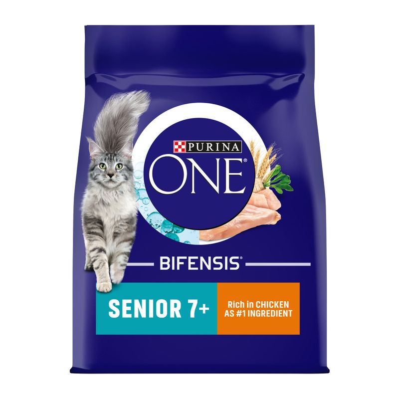 PURINA ONE Senior 7+ Chicken & Whole Grains Dry Cat Food || Purina One || view 1