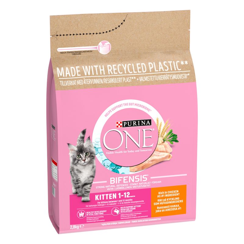 PURINA ONE Junior / Kitten Chicken & Whole Grains Dry Cat Food || Purina One || view 3