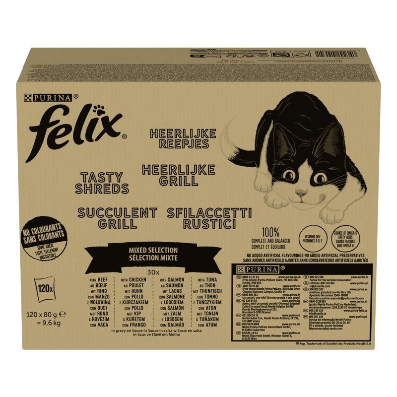 Felix Tasty Shreds Mega Pack 120 x 80g || undefined || view 2