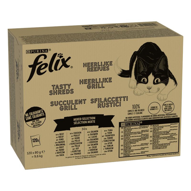 Felix Tasty Shreds Mega Pack 120 x 80g || undefined || view 3