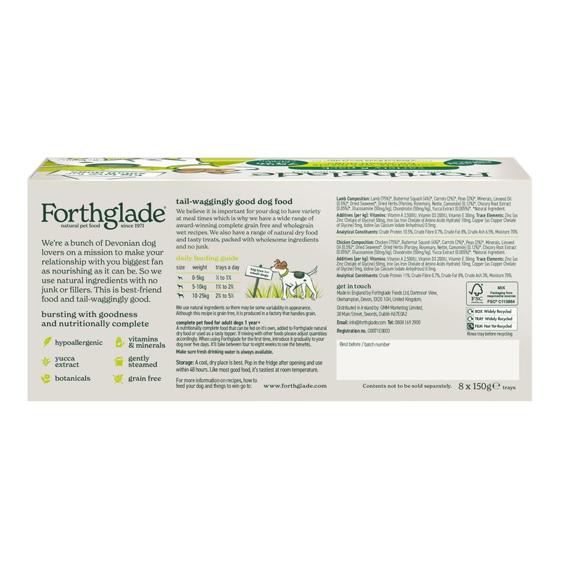 Forthglade Complete Meal Grain-Free Adult Small Dog - Lamb & Chicken || Forthglade || view 3