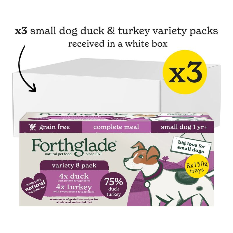 Forthglade Complete Meal Grain-Free Adult Small Dog - Duck & Turkey || Forthglade || view 2