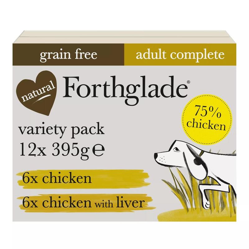 Forthglade Complete Meal Grain-Free Adult Dog - Chicken & Chicken Liver || Forthglade || view 1