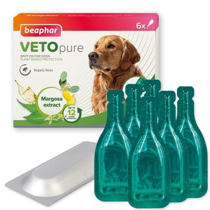 beaphar VETOpure Plant-Based Protection Flea Spot-On for Dogs (>15kg) || beaphar || view 2