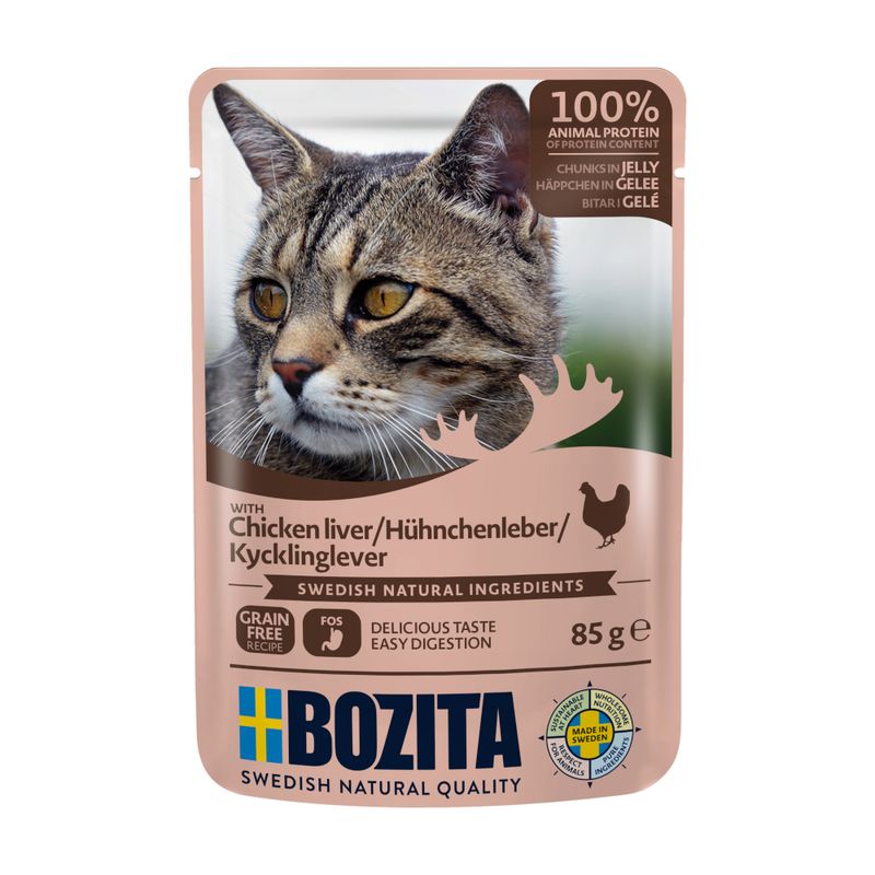 Bozita Chunks in Jelly Pouches 12 x 85g || undefined || view 10