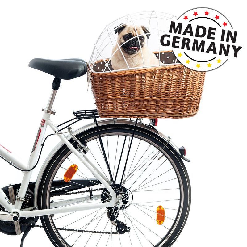 Aumüller Bicycle Basket with Protective Wire for Luggage Rack || Aumüller || view 1