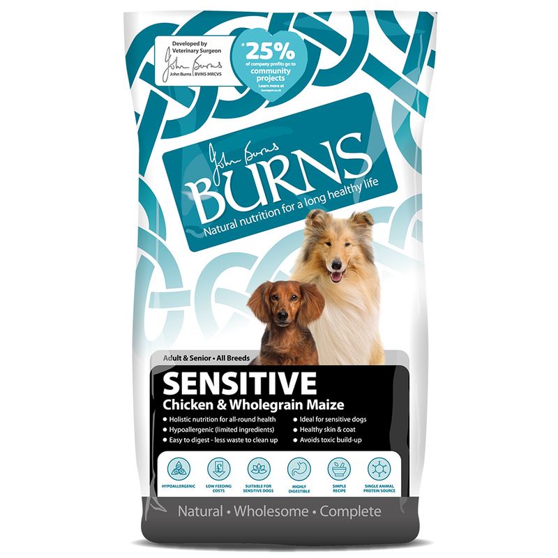 Burns Adult & Senior Sensitive - Chicken & Wholegrain Maize || Burns || view 2