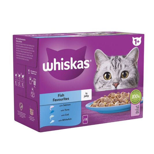 Whiskas 1+ Fish Favourites in Jelly || undefined || view 1