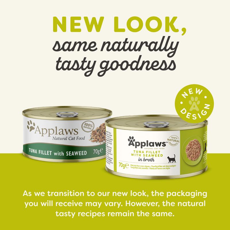 Applaws Adult Cat Cans Tuna/Fish in Broth 70g || undefined || view 29