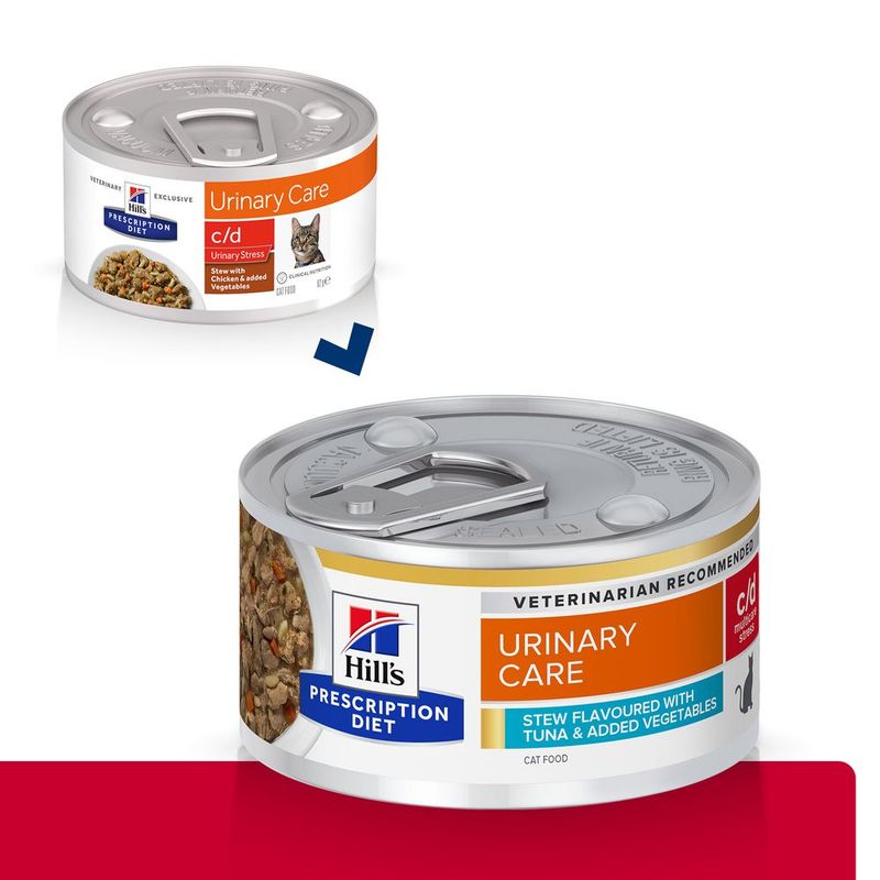 Hill's Prescription Diet c/d Multicare Stress Stew with Tuna & Vegetables || undefined || view 2