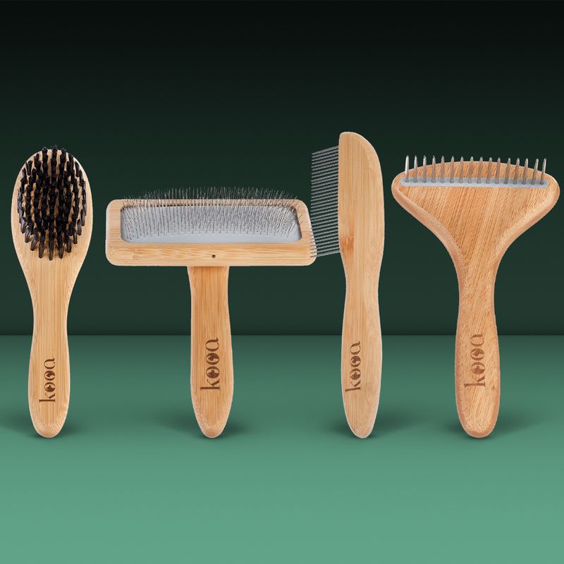 kooa Bamboo Undercoat Rake with Rotating Pins || kooa || view 11