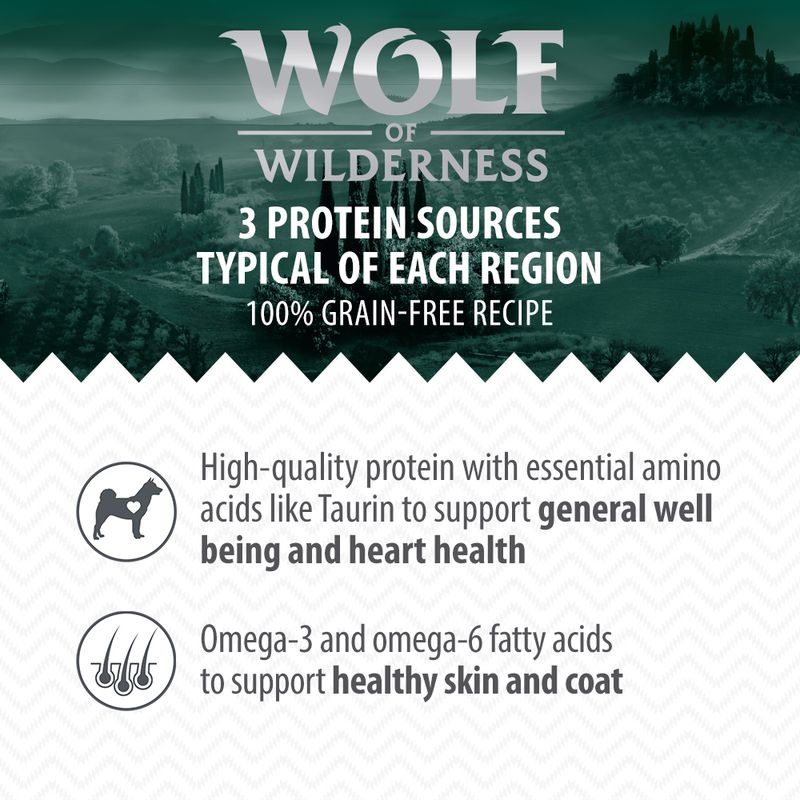 Wolf of Wilderness Adult "The Taste of" 6 x 400g || Wolf of Wilderness || view 3