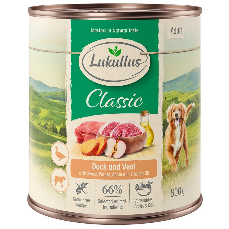 6 x 800g Lukullus Wet Dog Food - 5 + 1 Free! * || Lukullus || view 3
