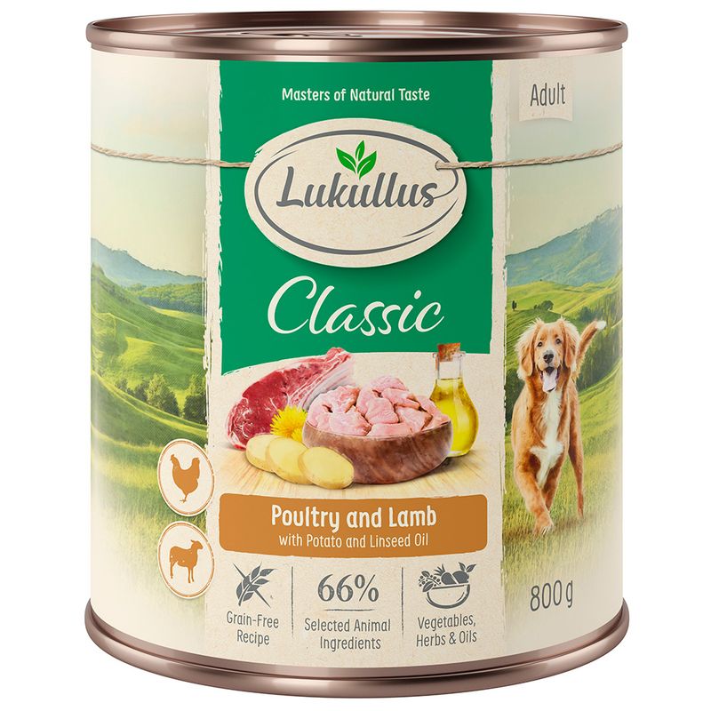 6 x 800g Lukullus Wet Dog Food - 5 + 1 Free! * || Lukullus || view 1