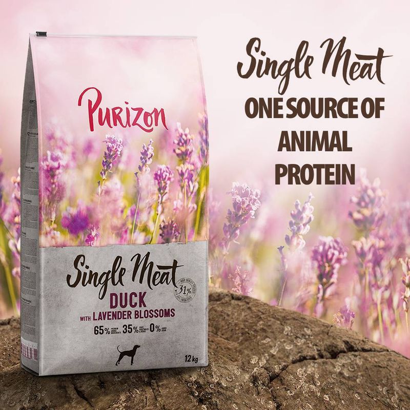 Purizon Single Meat Adult Dog – Grain-Free Duck with Lavender Blossoms || Purizon || view 1