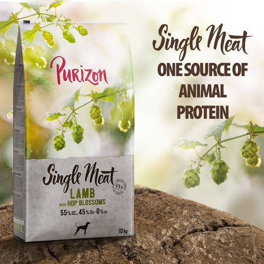 Purizon Single Meat Adult Dog - Grain-Free Lamb with Hop Blossoms || Purizon || view 1