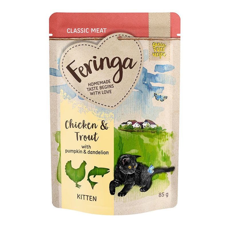 Feringa Classic Meat Menu Kitten Pouches 12 x 85g || Feringa || view 1