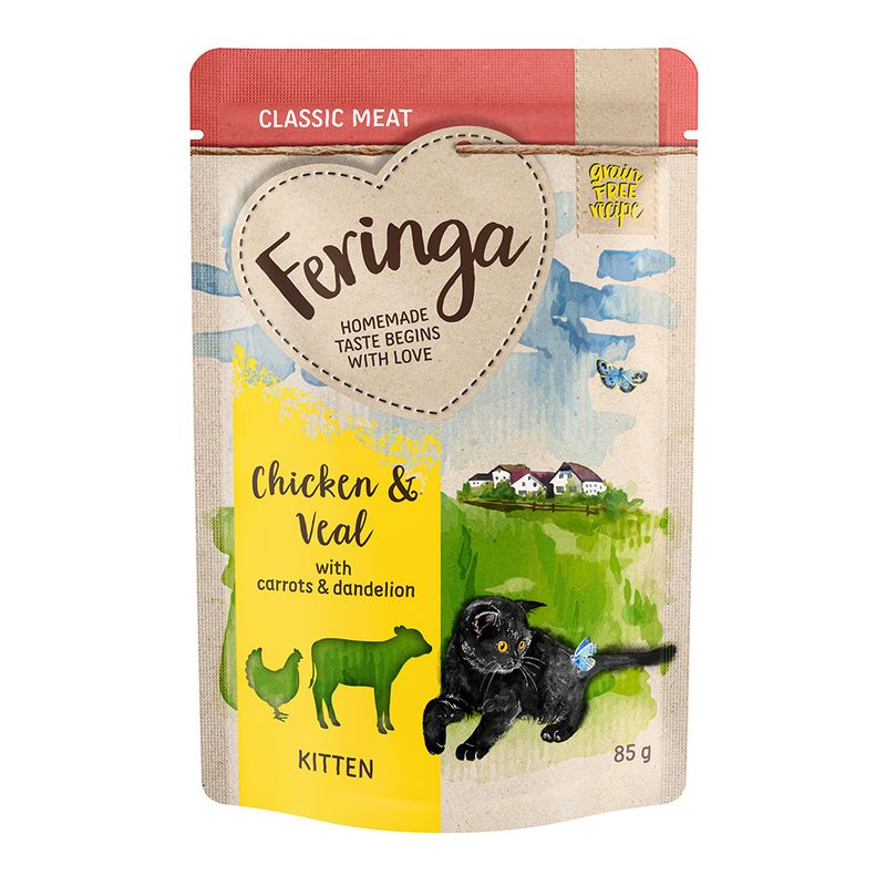 Feringa Classic Meat Menu Kitten Pouches Saver Pack 24 x 85g || undefined || view 5