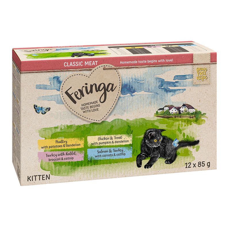 Feringa Classic Meat Menu Kitten Pouches 12 x 85g || Feringa || view 8