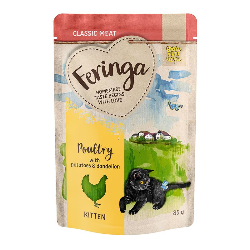 Feringa Classic Meat Menu Kitten Pouches Saver Pack 24 x 85g || undefined || view 9