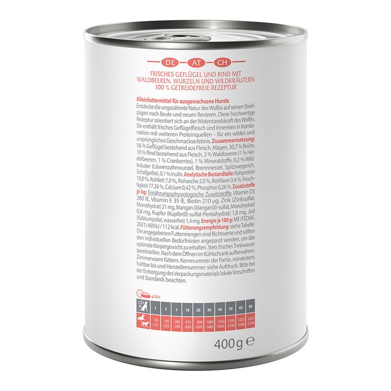 Wolf of Wilderness Adult ''Expedition'' 6 x 400g || Wolf of Wilderness || view 2