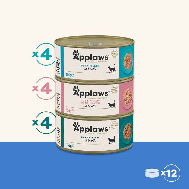 Applaws Adult Mixed Pack Cat Cans in Broth 12 x 156g || Applaws || view 8