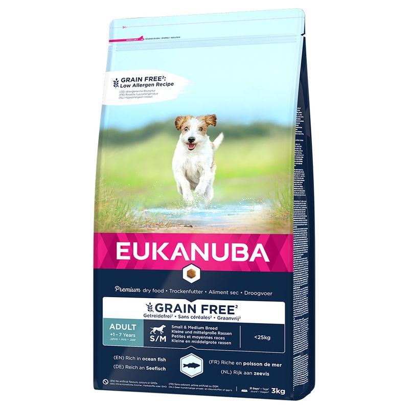 Eukanuba Grain-Free Small & Medium Breed Adult with Ocean Fish || Eukanuba || view 1