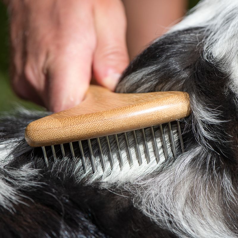 kooa Bamboo Undercoat Rake with Rotating Pins || kooa || view 3