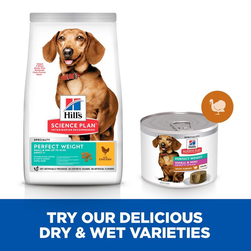 Hill's Science Plan Adult 1+ Perfect Weight Small & Mini Mousse || Hill's Science Plan || view 7