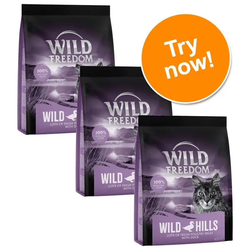 3 x 400g Wild Freedom Dry Cat Food - Try Now! Petszo
