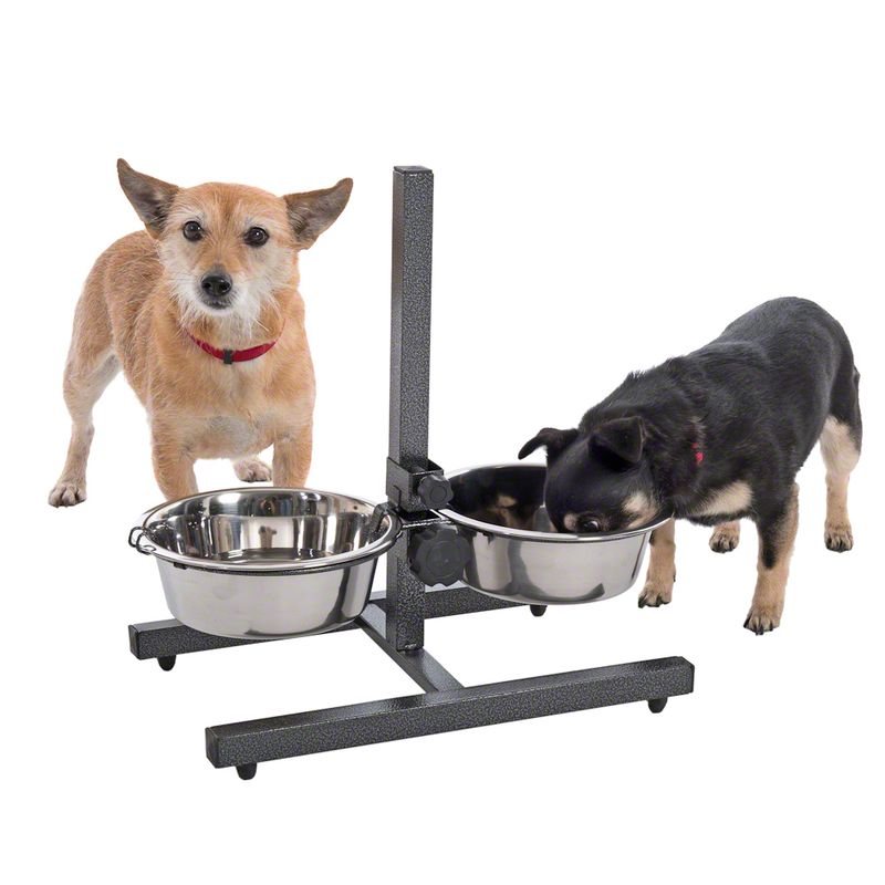 Dog Bowl Stand with 2 Stainless Steel Bowls || zooplus Exclusive || view 2