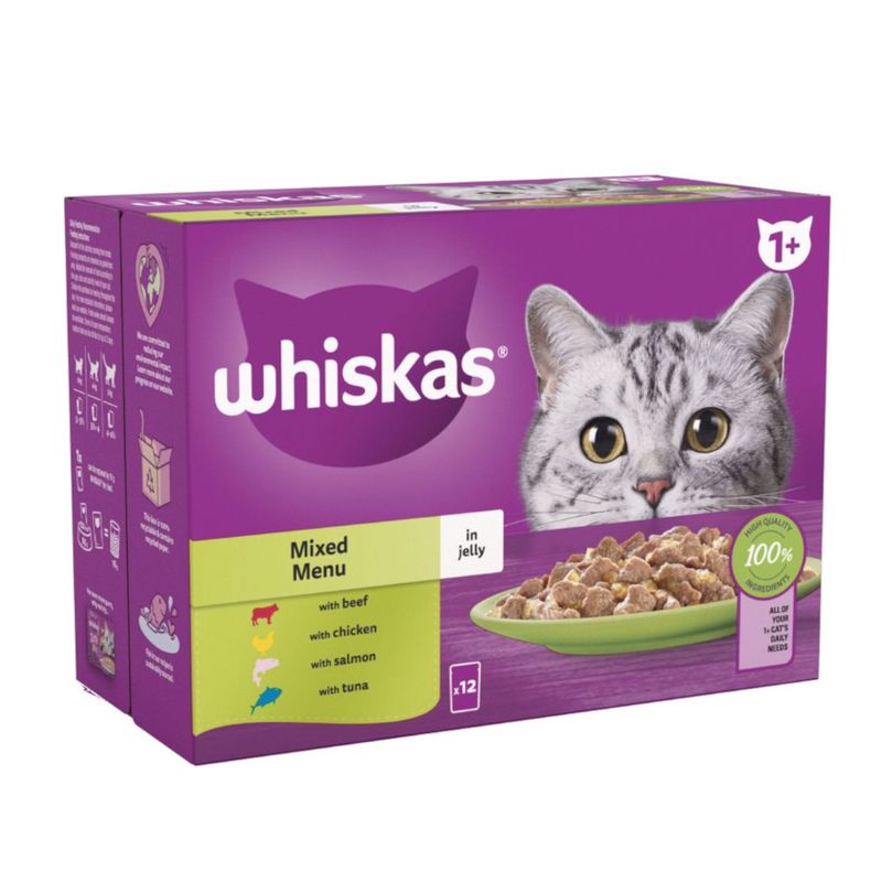 Whiskas 1+ Pouches Mega Pack 96 x 85g || undefined || view 3