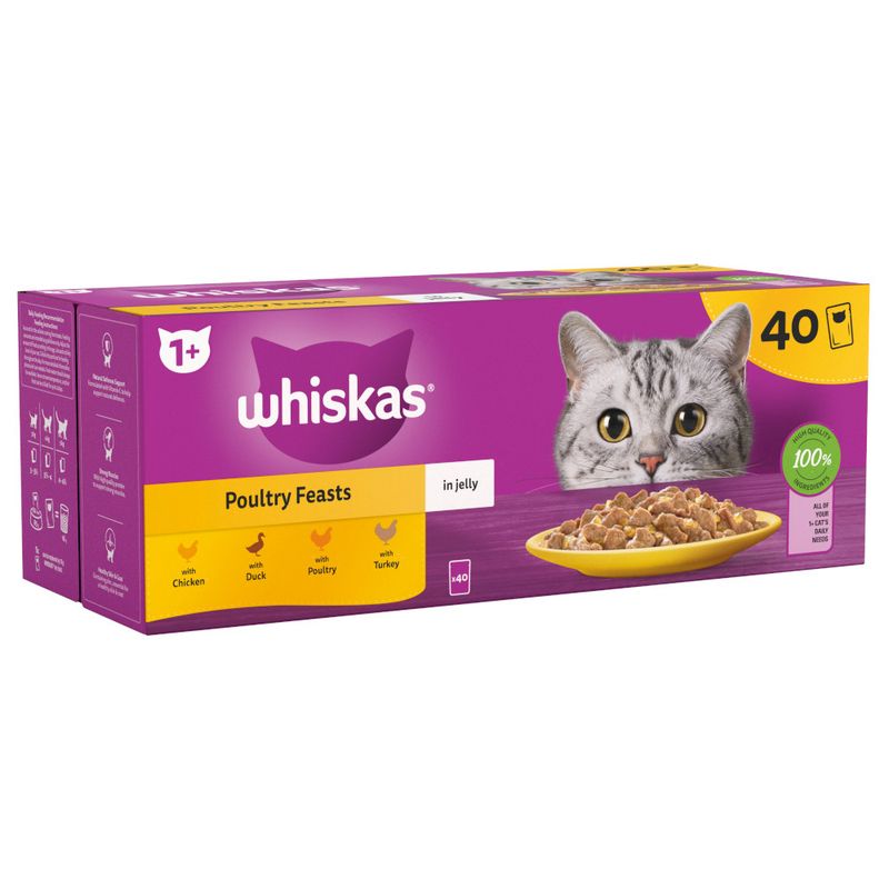 Whiskas 1+ Poultry Feasts in Jelly || undefined || view 2