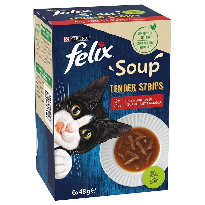 18 x 48g Felix Cat Snacks - 2 + 1 Free! * || Felix || view 3