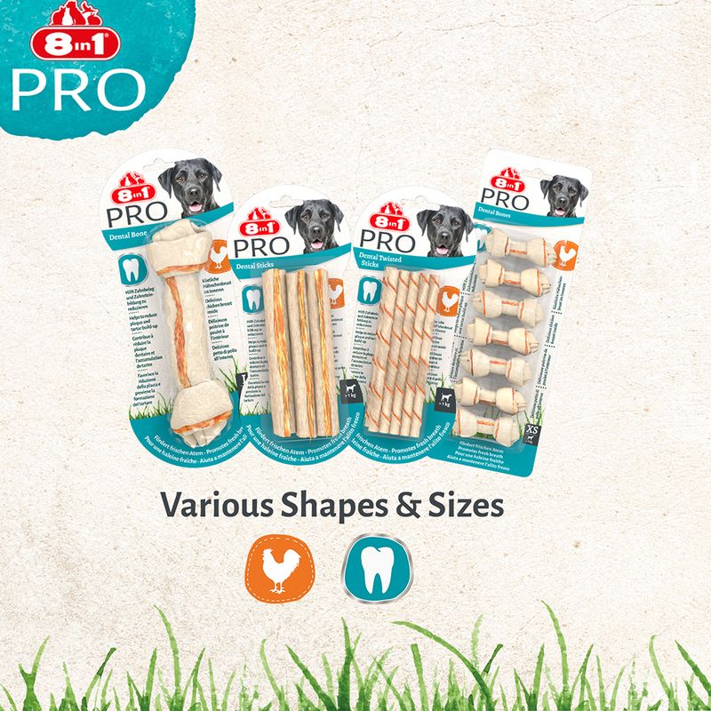 8in1 Pro Dental Chew Bones - Chicken || 8in1 || view 15
