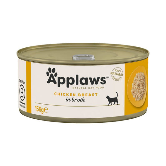 Applaws Adult Cat Cans Chicken in Broth 156g || undefined || view 1