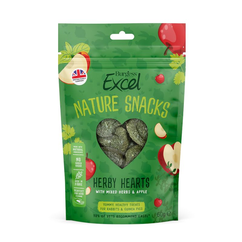 Burgess Excel Nature Snacks Herby Hearts || undefined || view 1