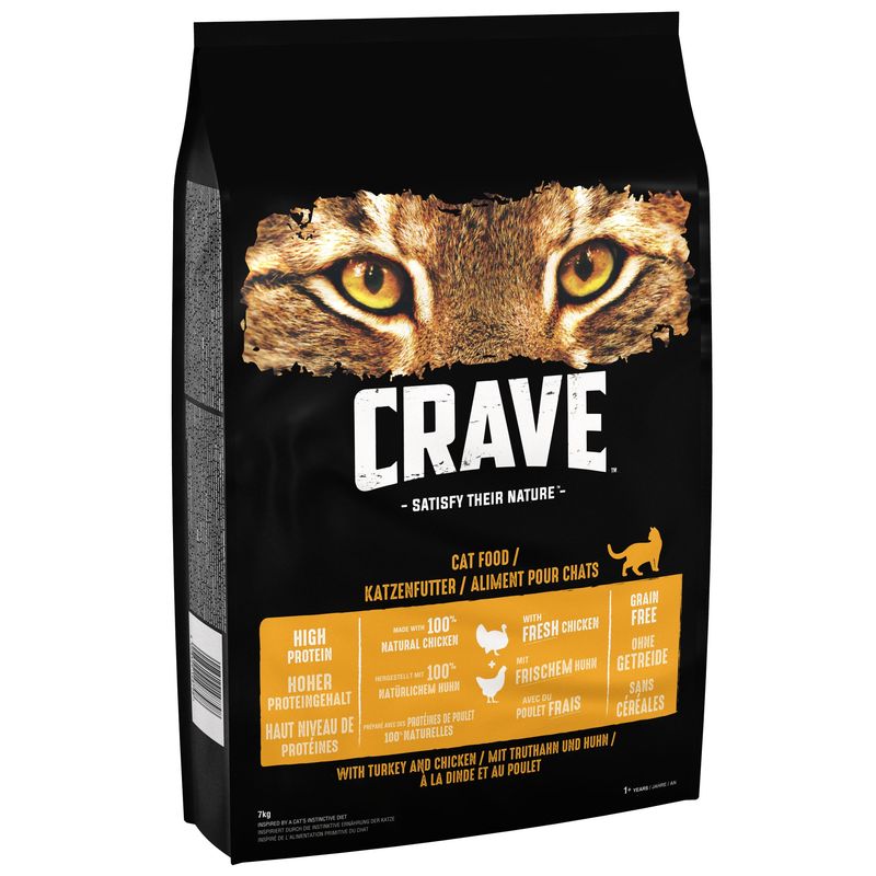 CRAVE Adult Turkey & Chicken Dry Cat Food || Crave || view 2