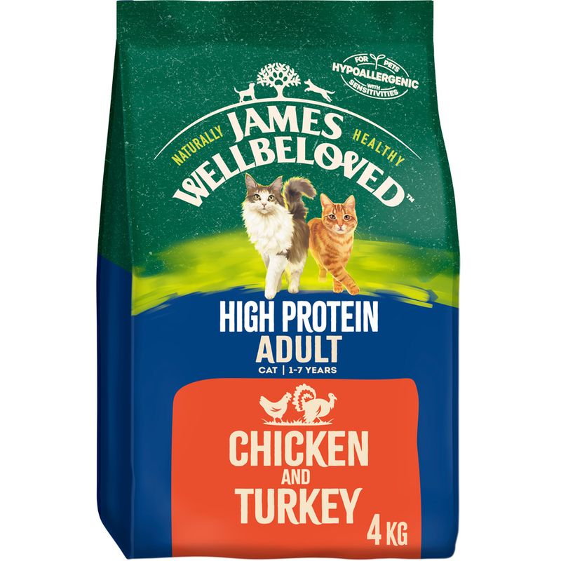 James Wellbeloved Adult Cat Hypoallergenic High Protein - Chicken & Turkey || James Wellbeloved || view 2