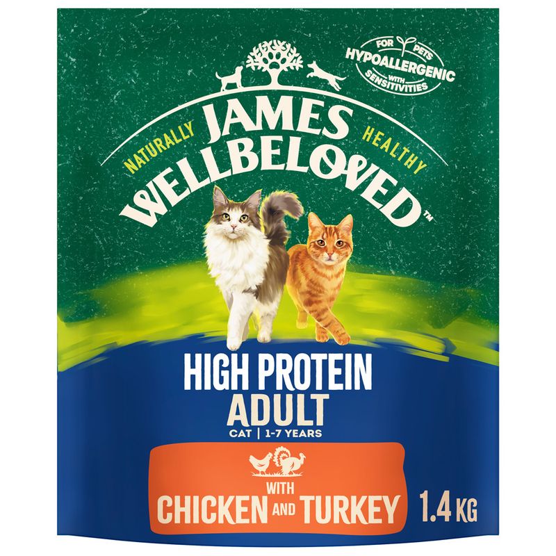 James Wellbeloved Adult Cat Hypoallergenic High Protein - Chicken & Turkey || James Wellbeloved || view 4