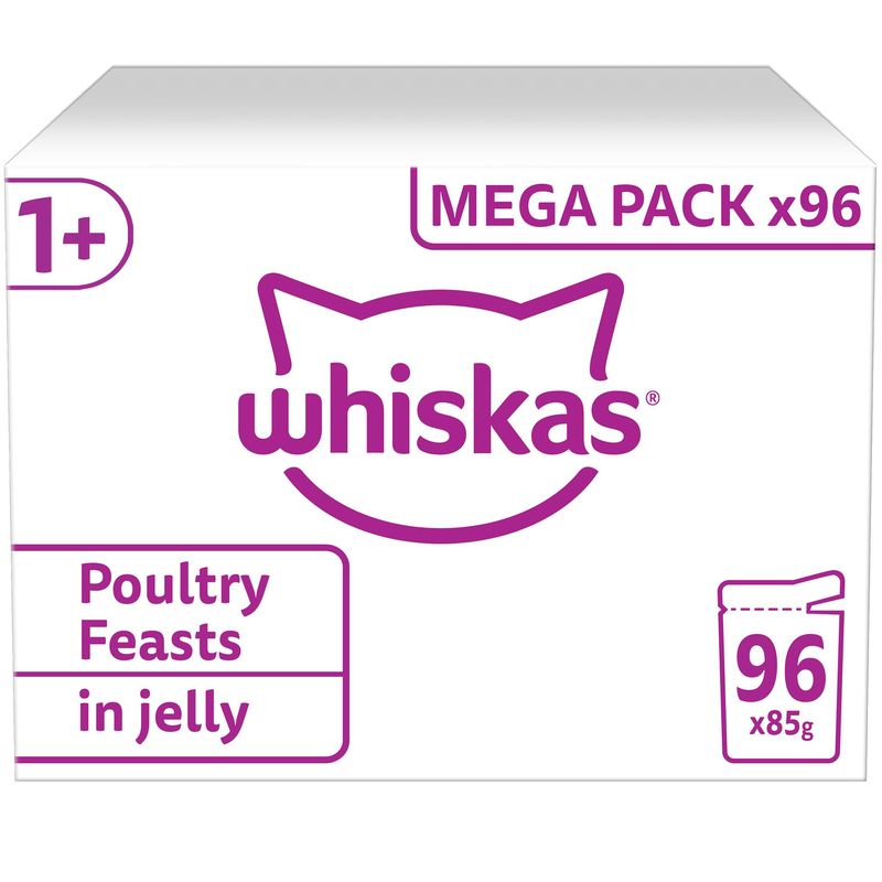 Whiskas 1+ Pouches Mega Pack 96 x 85g || undefined || view 4