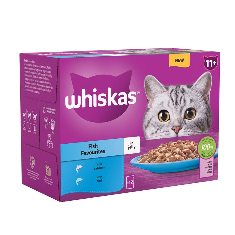 Whiskas 11+ Senior Pouches in Jelly || undefined || view 2