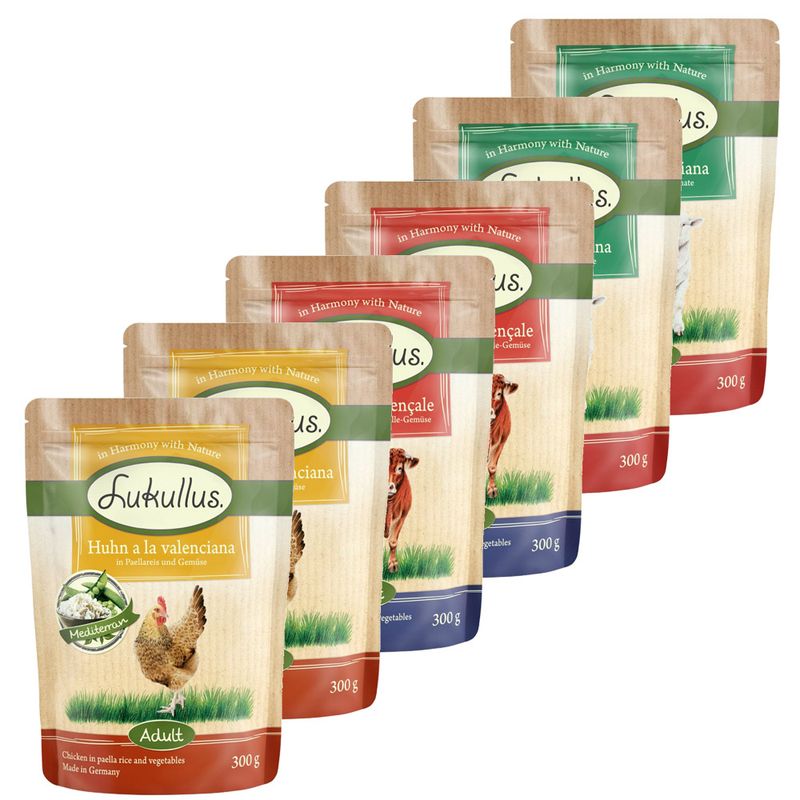 Lukullus Pouches Mixed Trial Pack 6 x 300g || Lukullus || view 4