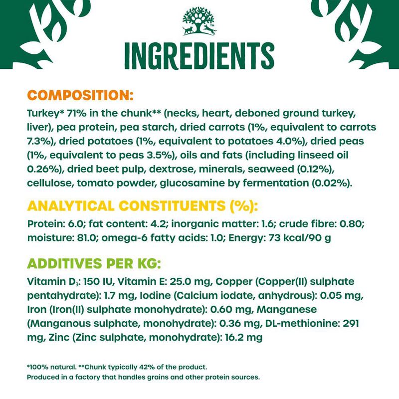 James Wellbeloved Senior Hypoallergenic Grain Free Pouches - Turkey in Gravy || James Wellbeloved || view 7