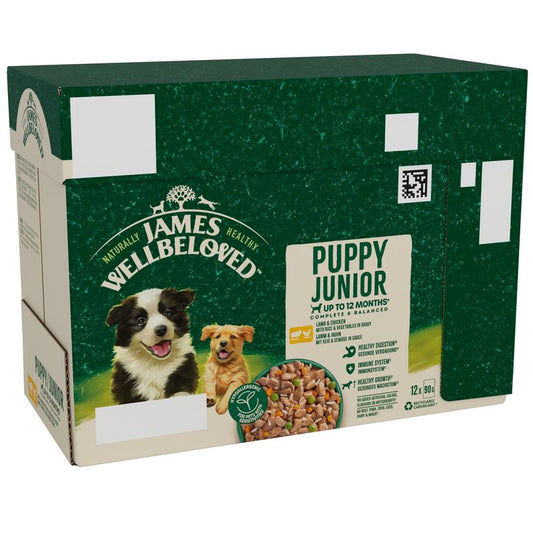 James Wellbeloved Puppy Hypoallergenic - Lamb & Chicken in Gravy || James Wellbeloved || view 1