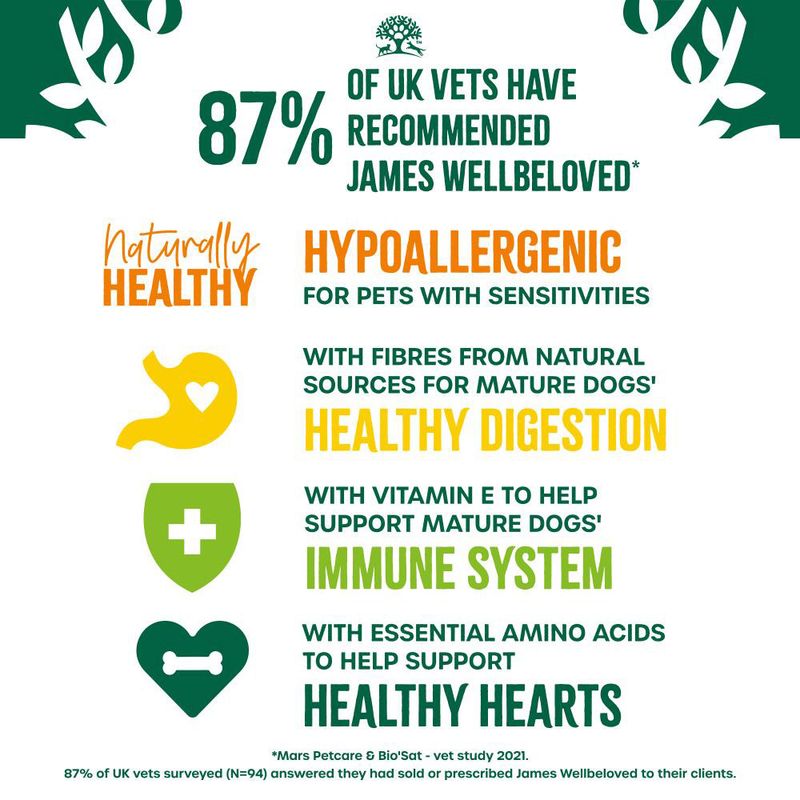 James Wellbeloved Senior Hypoallergenic Pouches - Turkey, Lamb & Chicken in Gravy || James Wellbeloved || view 7