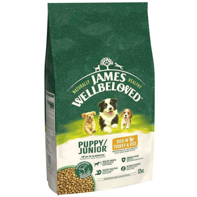 James Wellbeloved Puppy Dog Hypoallergenic Turkey & Rice || James Wellbeloved || view 3