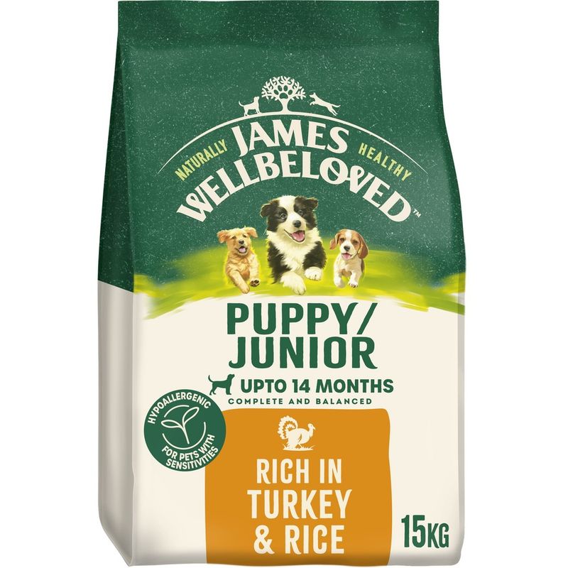 James Wellbeloved Puppy Dog Hypoallergenic Turkey & Rice || James Wellbeloved || view 6